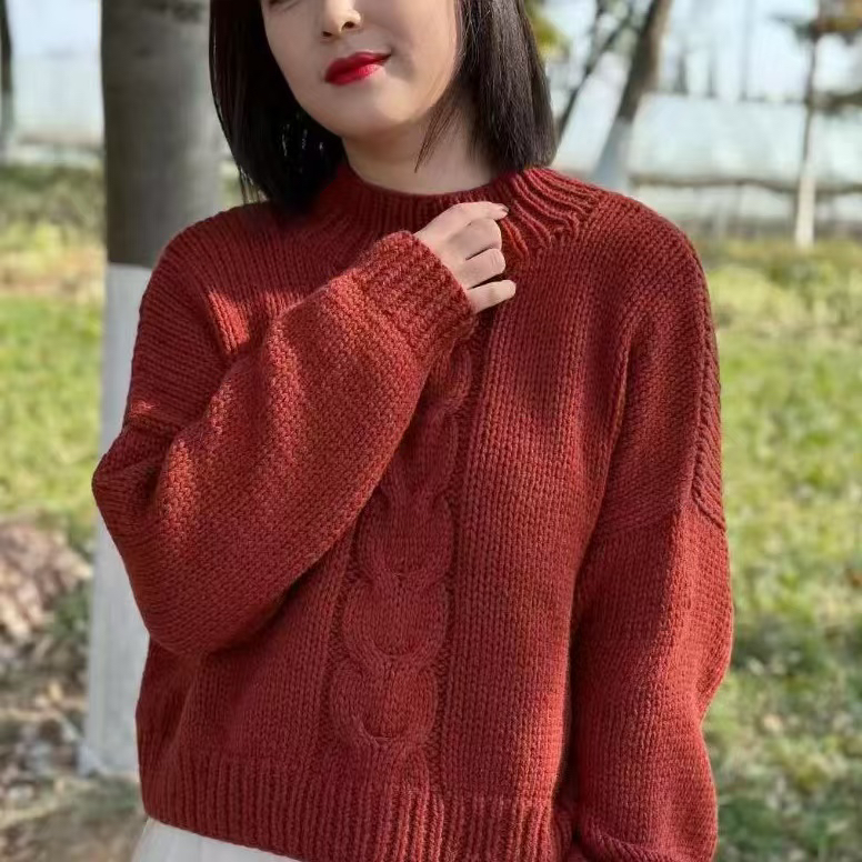 超柔羊驼绒线手工编织毛线粗棒针亲肤保暖围巾毛衣