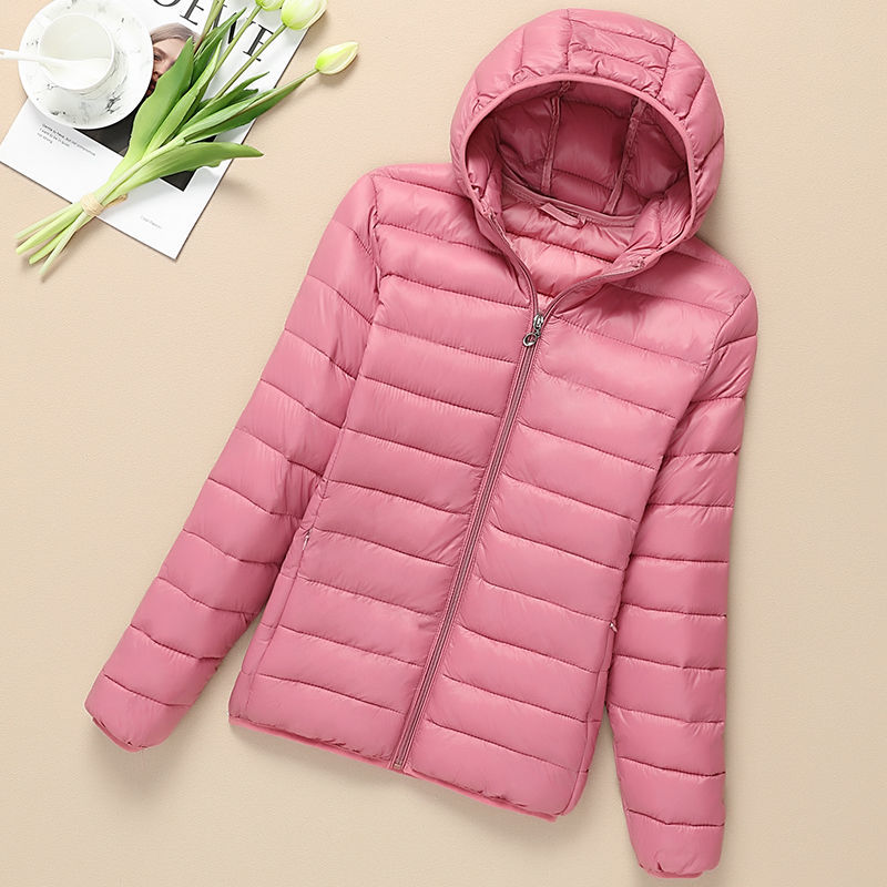 轻薄棉服女短款2025新款冬季保暖大码棉衣轻便立领连帽小棉袄外套