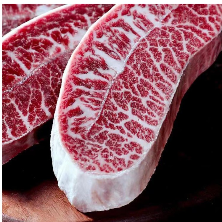 原切牛排澳洲和牛M6-7 M9牡蛎肉冷冻原切牛排板腱 现场称重