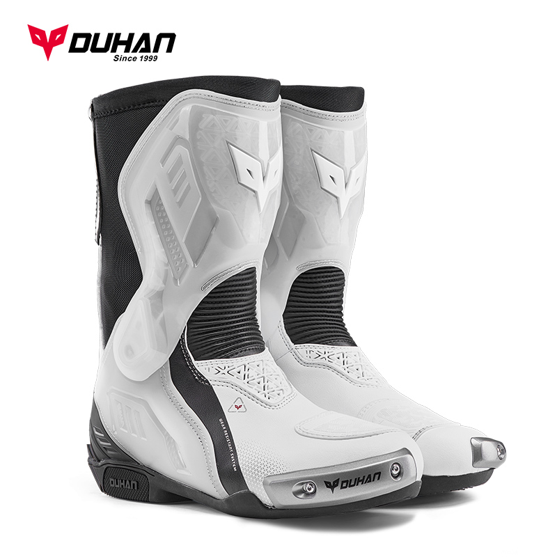 duhan/杜汉摩托车骑行靴机车赛车鞋防摔装备越野竞技骑行鞋