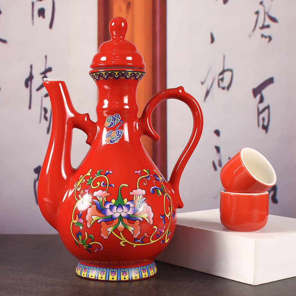 杏香九洲吉祥夜光壶清香型白酒53度500ML53%Vol500ML