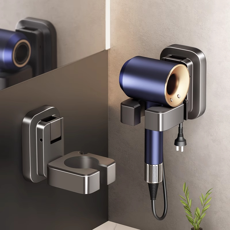 吸盘吹风机支架置物架免打孔懒人吹风机架收纳挂架收纳架浴室风筒