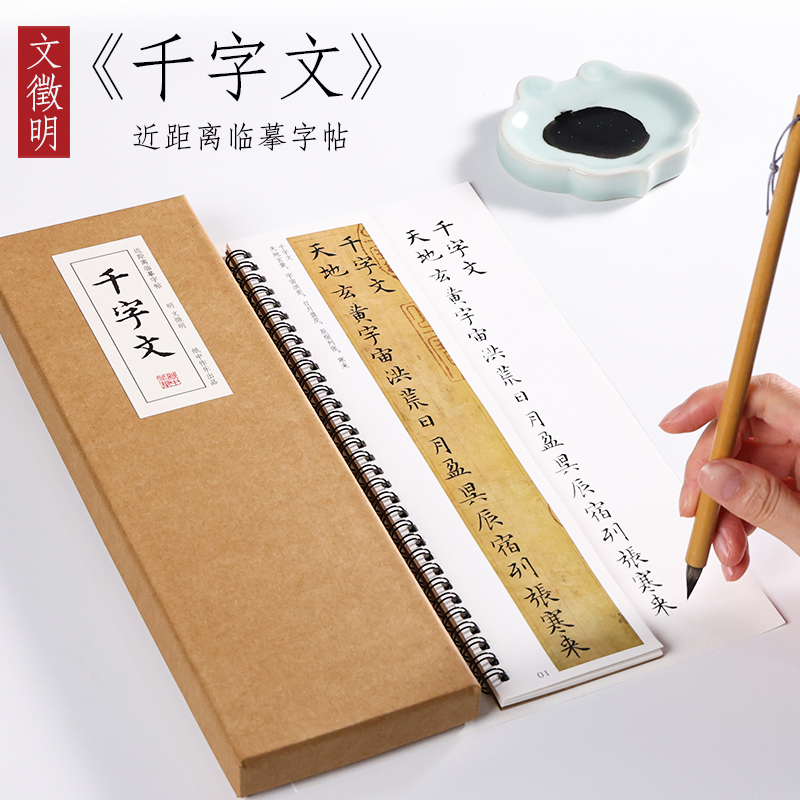 文征明小楷千字文、琴赋、草堂十志、赋得落花诗等近距离临摹字帖