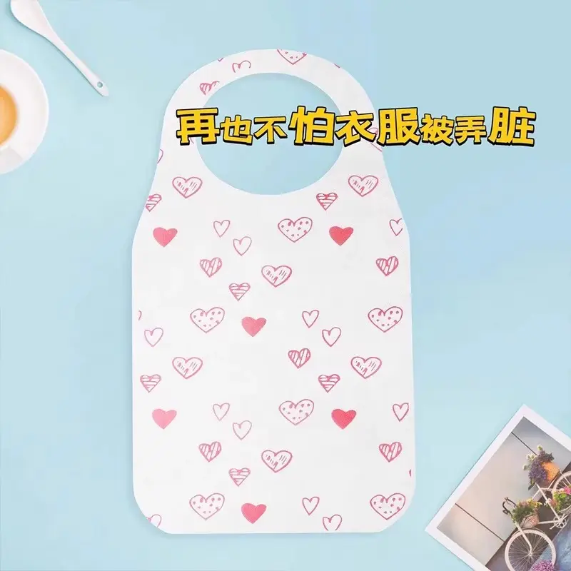 围兜成人家庭用餐火锅防水防油罩衣一次性无纺布围裙餐饮专用吃饭