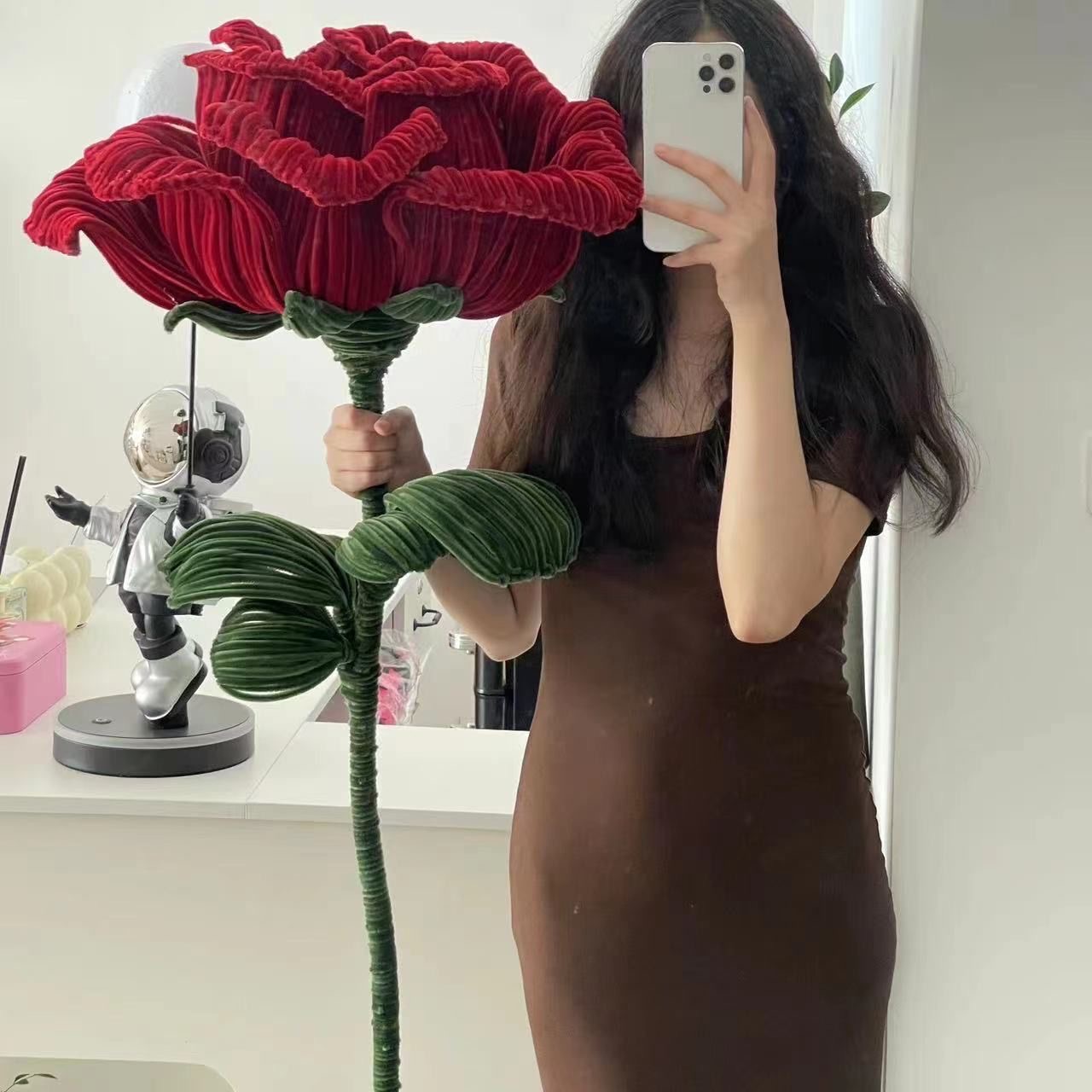 1.6米巨型玫瑰花扭扭棒手工diy材料包男女朋友婚庆520礼物送女友