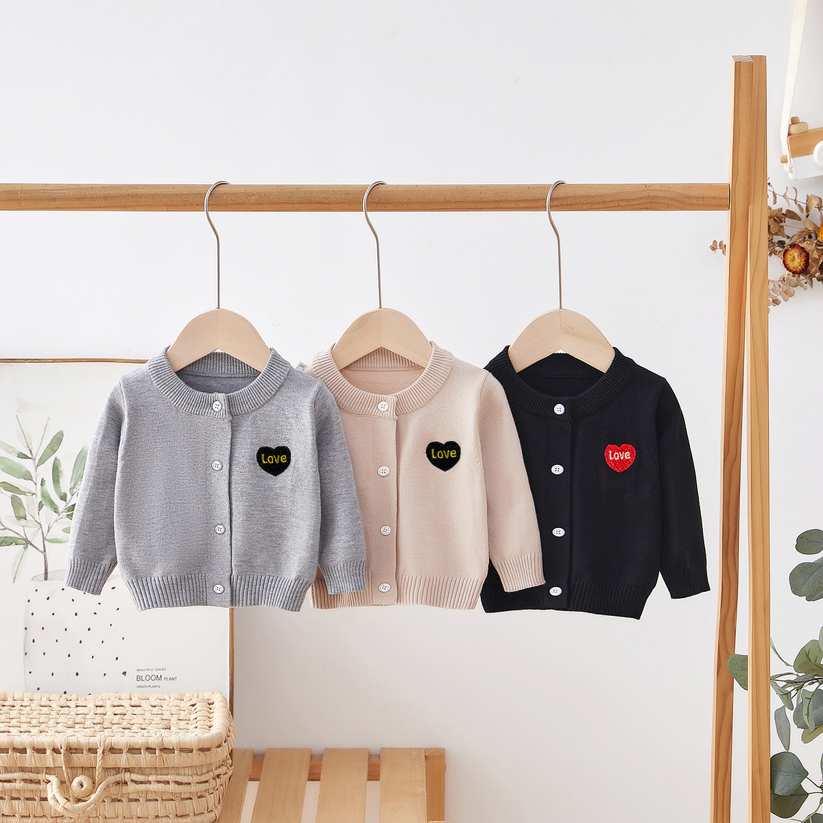 【可儿妈】婴幼儿针织开衫秋季男童毛衣百搭洋气宝宝上衣秋冬圆领