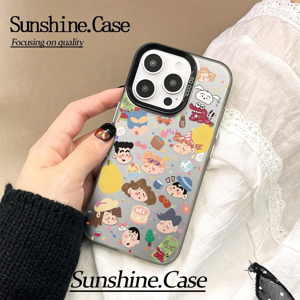 【彩银】小新全家福适用于苹果17promax华为vivo小米oppo防摔手机壳