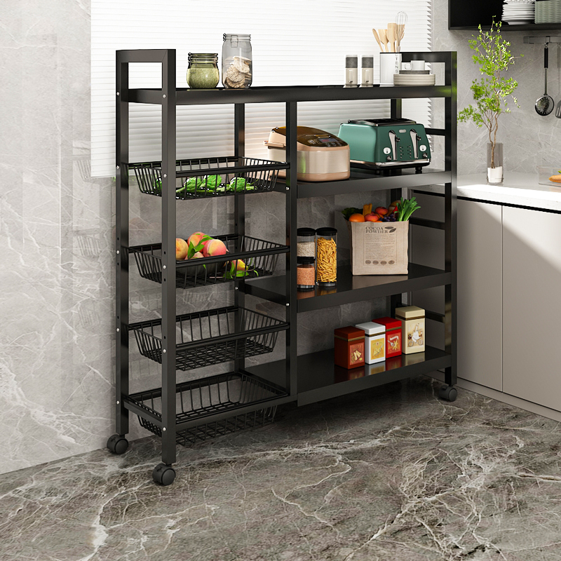 唯阔厨房置物架多功能客厅家用简约卫生间浴室简易储物落地置物架