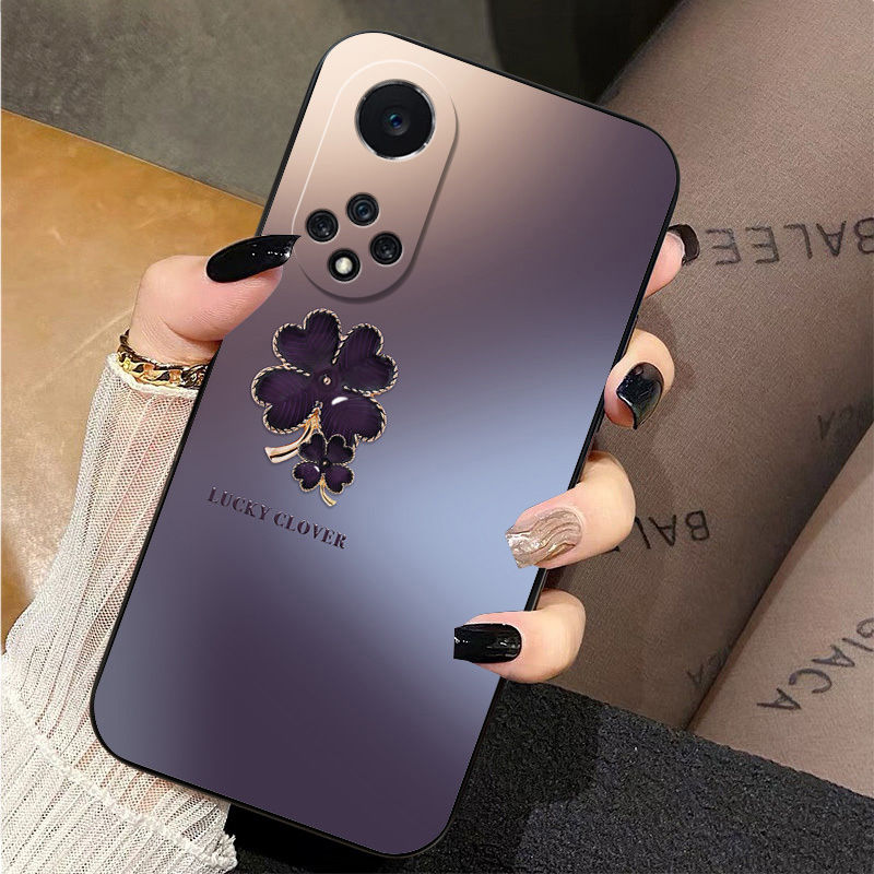 适用于荣耀50 50Pro 50SE手机壳四叶草全包式防摔软壳硅胶超薄套T