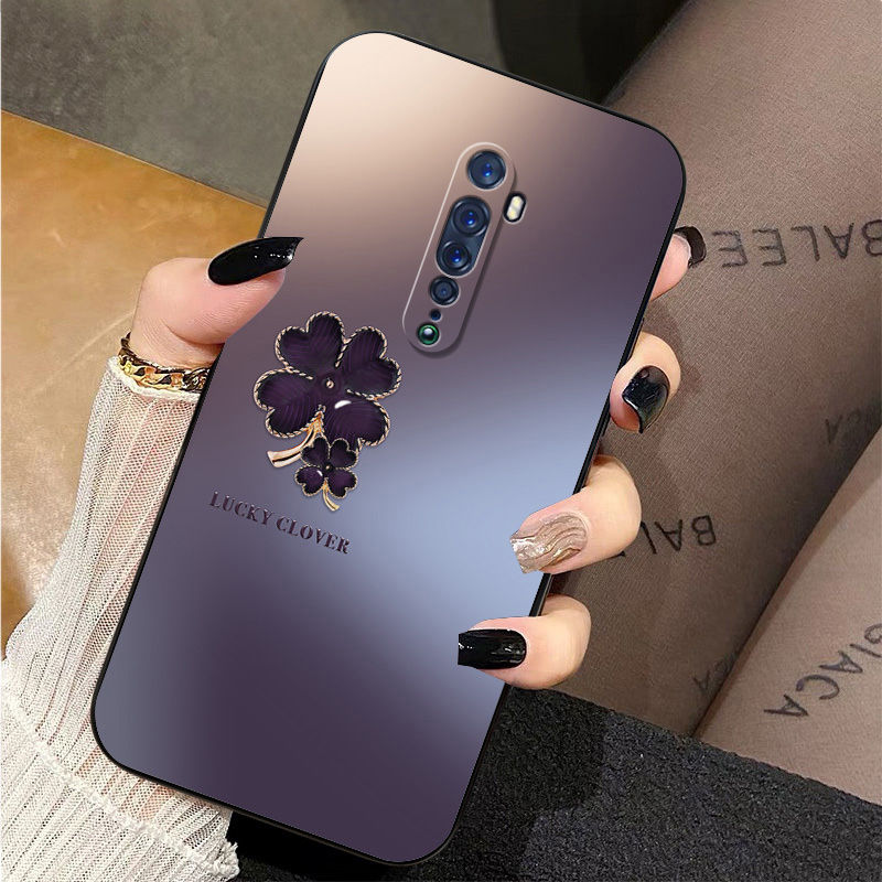 适用于OPPOReno2 Reno2Z手机壳四叶草Reno全包防摔硅胶软壳超薄套