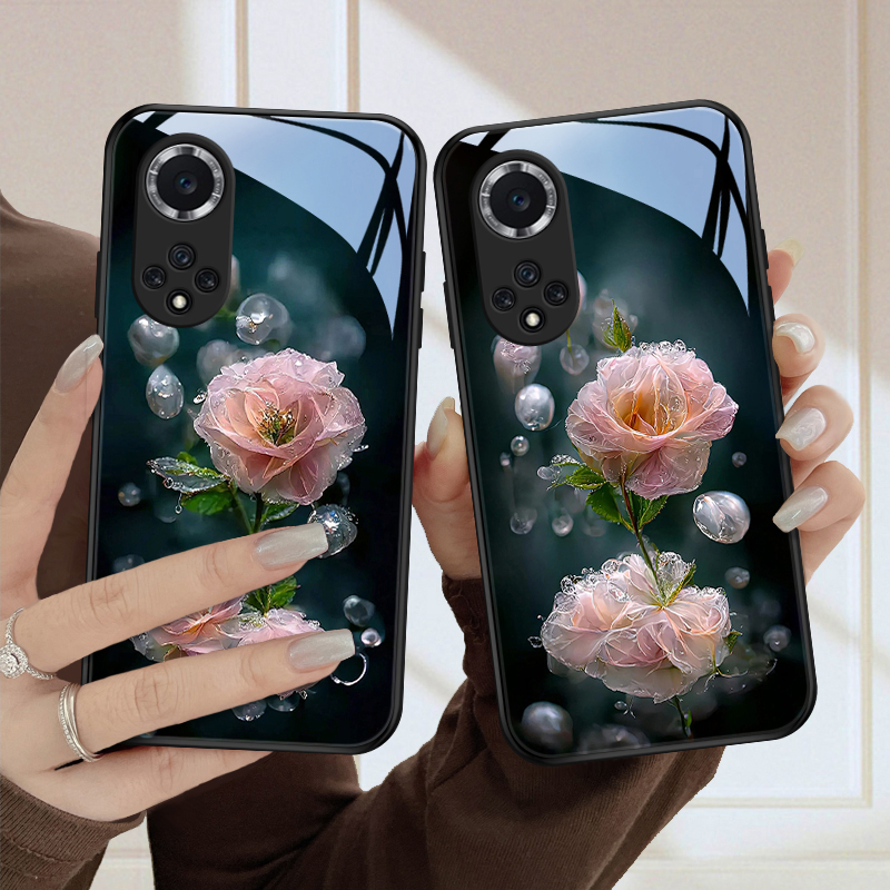 水润花适用华为荣耀50手机壳荣耀50pro创意可爱女款网红超薄50se