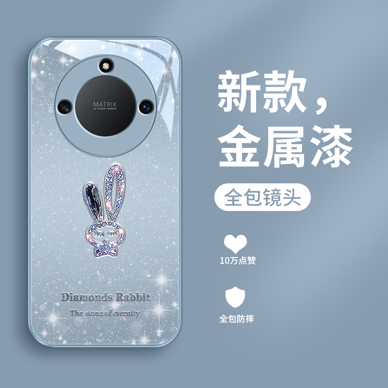璀璨小兔适用华为荣耀X40手机壳x40i超火X40GT女款荣耀x30可爱X30