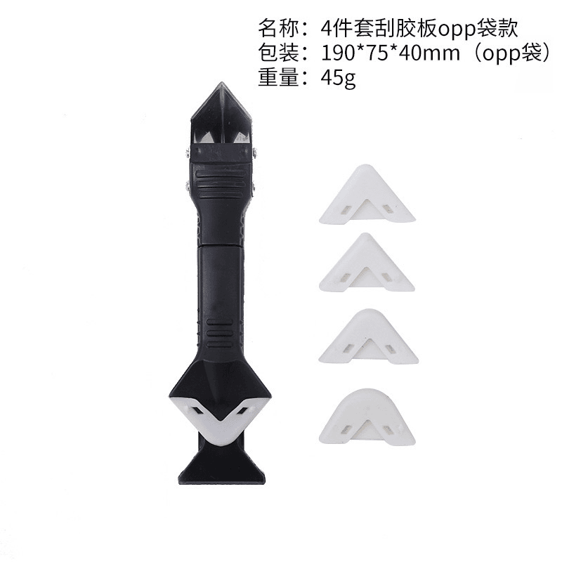 金属刮胶器铲胶器玻璃胶刮铲刀清缝工具角度美缝工具