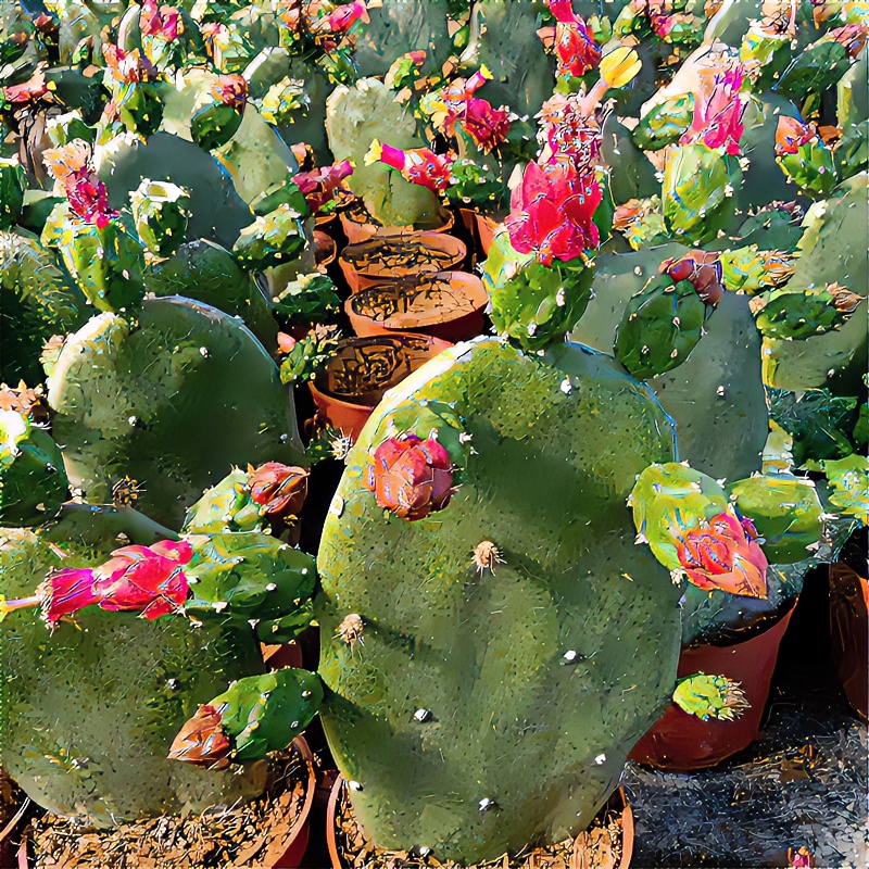 无刺米邦塔仙人掌室内外易养活易繁殖防辐射吸甲醛爱开花绿植盆栽