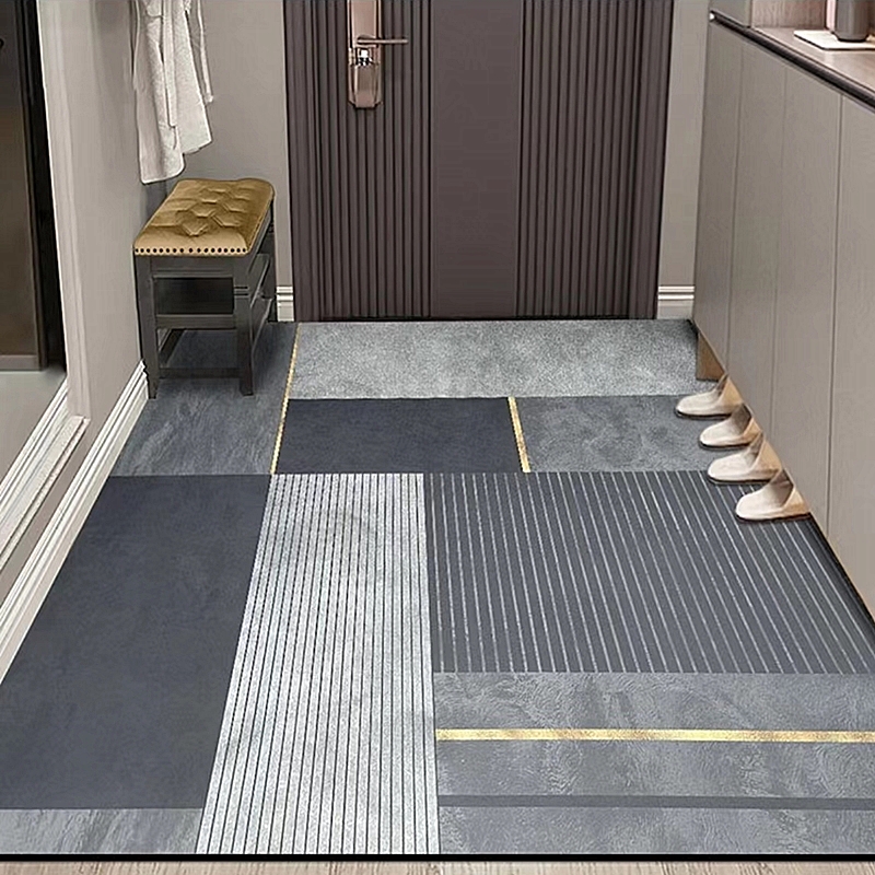 硅藻泥吸水地垫入户门口防滑垫浴室玄关卫生间耐脏家用入户门地垫