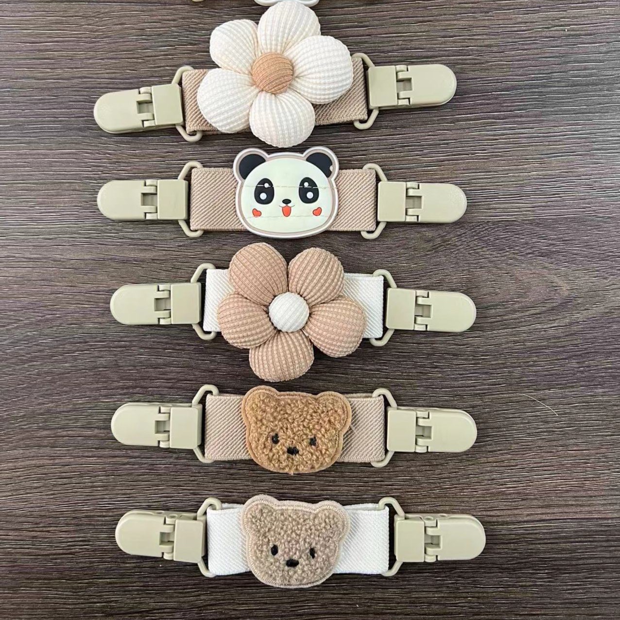 【贝比象】宝宝卡通弹力背带夹吊带裙防滑落儿童防掉肩带神器