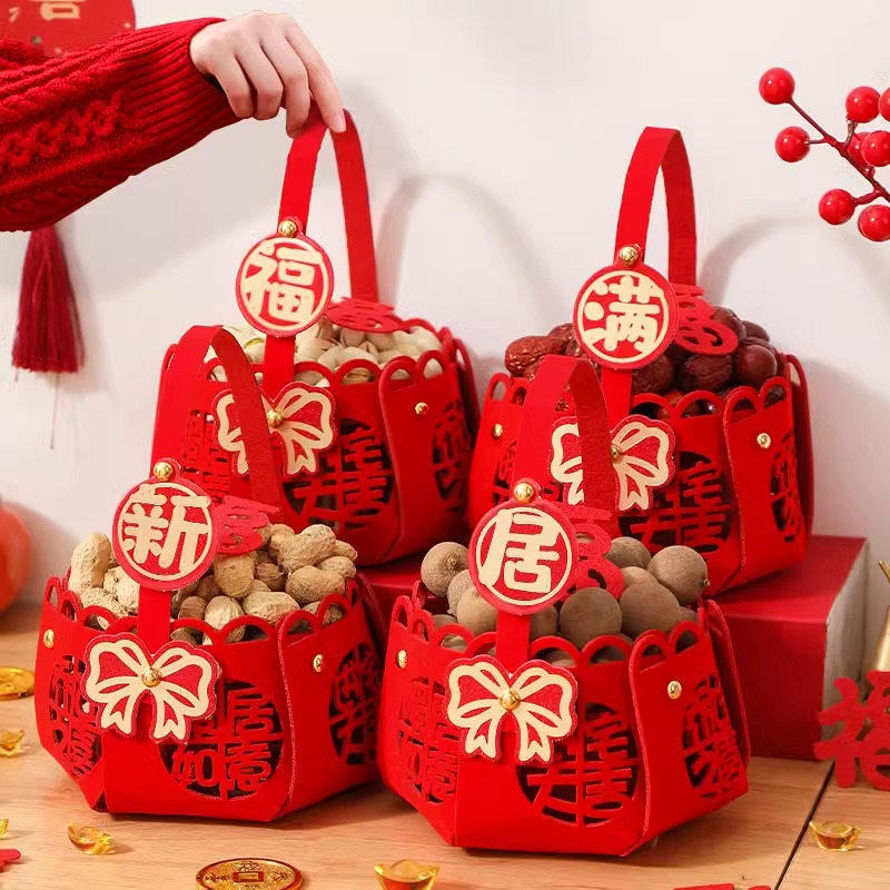 乔迁之喜装饰布置新居果盘摆件搬家礼物新房果篮入伙颜值仪式用品