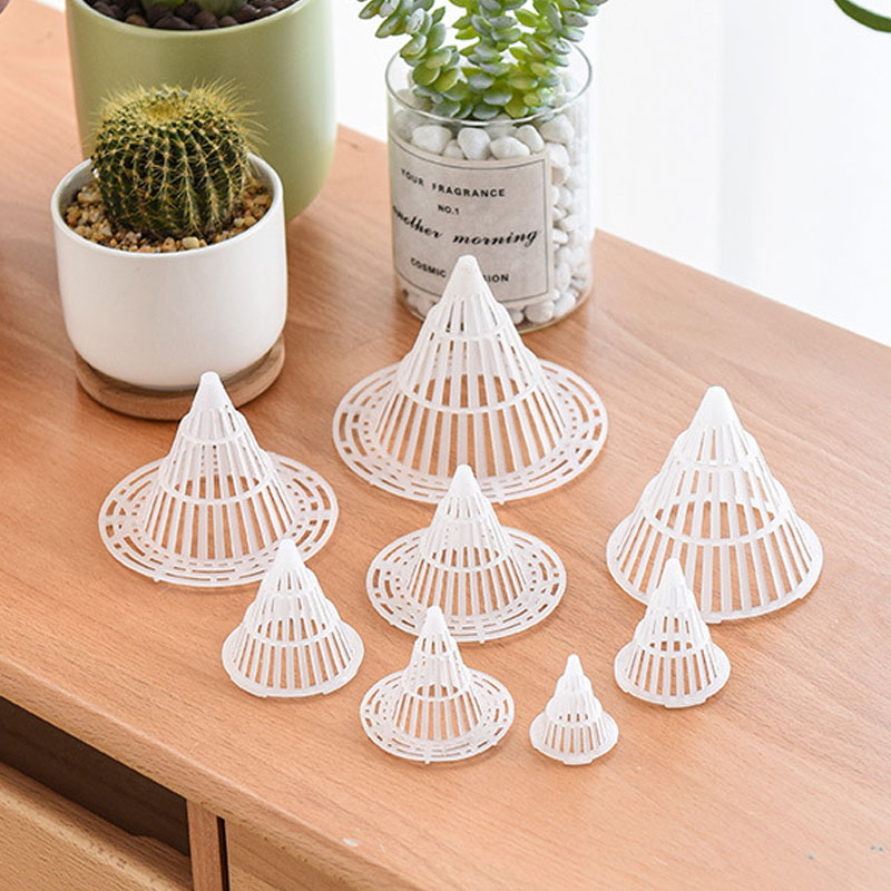 锥形花盆底部草帽垫片防漏网底座塑料网格垫子防漏土防虫盆栽底垫