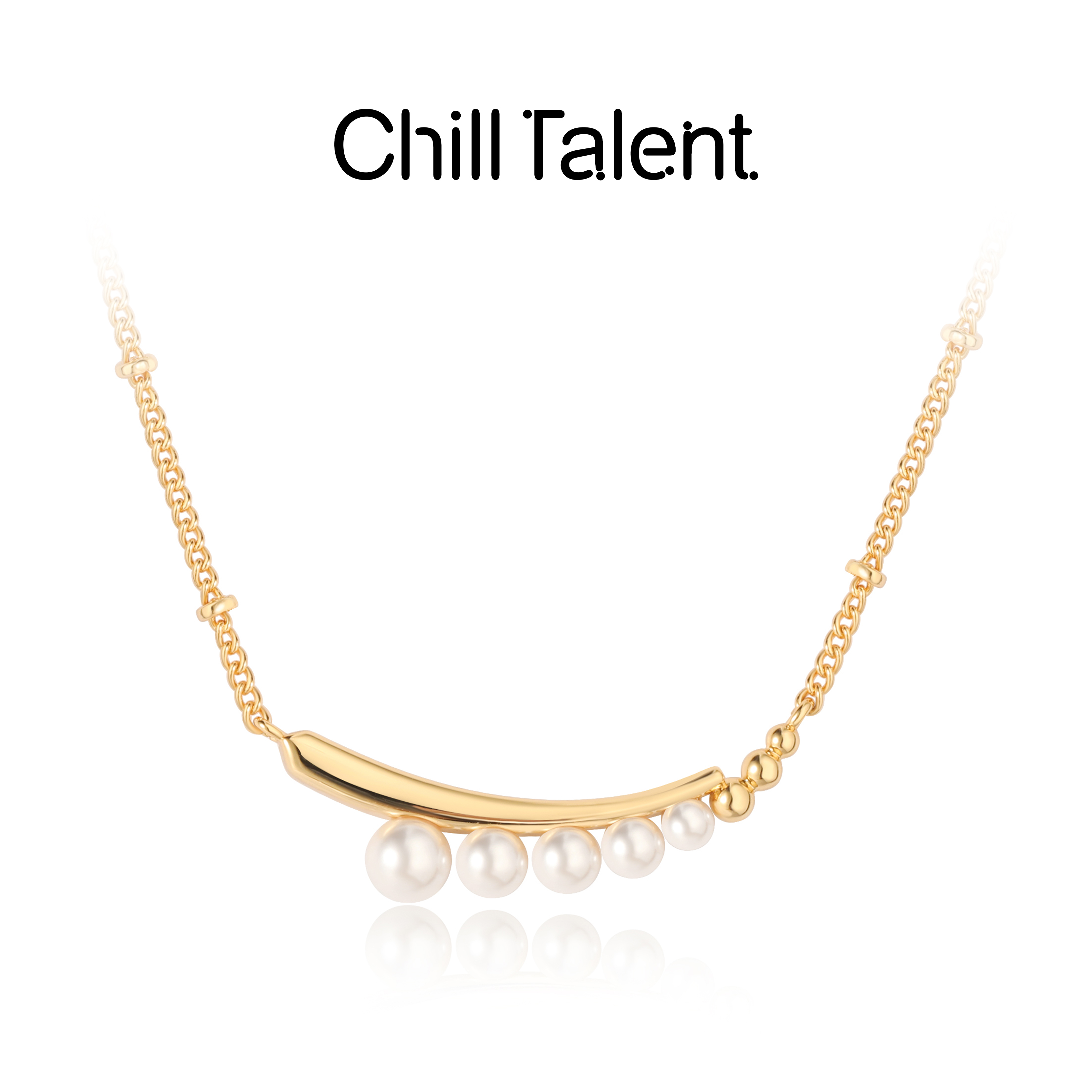 chill talent 铜合金仿珍珠项链 【明星同款】练雨项链气质轻奢时尚