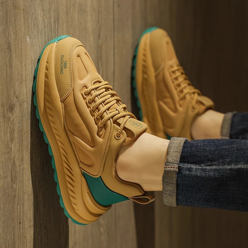 里奇·乔丹男鞋2025新款春秋季潮流高级感复古板鞋厚底防滑运动冬