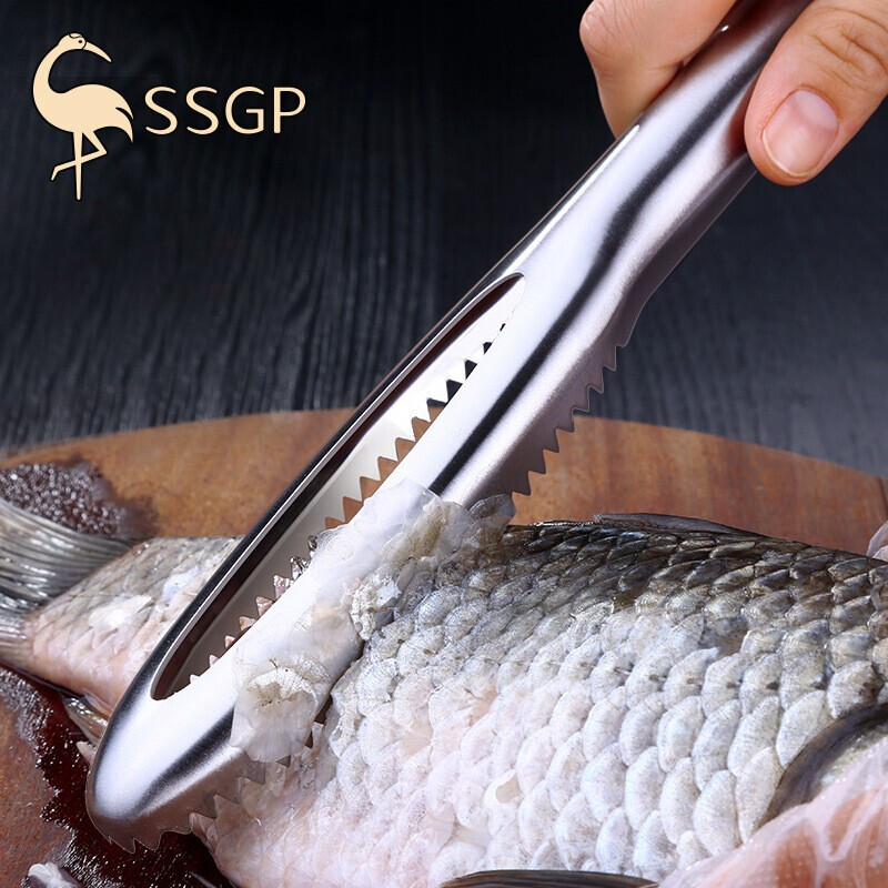 SSGP刮鳞器家用不锈钢打鳞器刮鱼鳞器去鱼鳞器小工具鱼鳞刮鱼刷