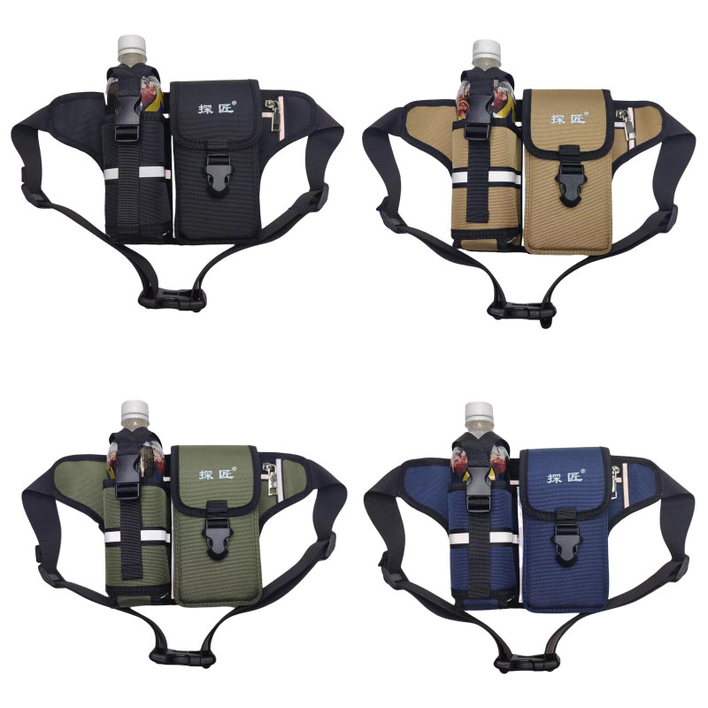 新款跑步腰包休闲户外水杯工地男士工地干活腰包