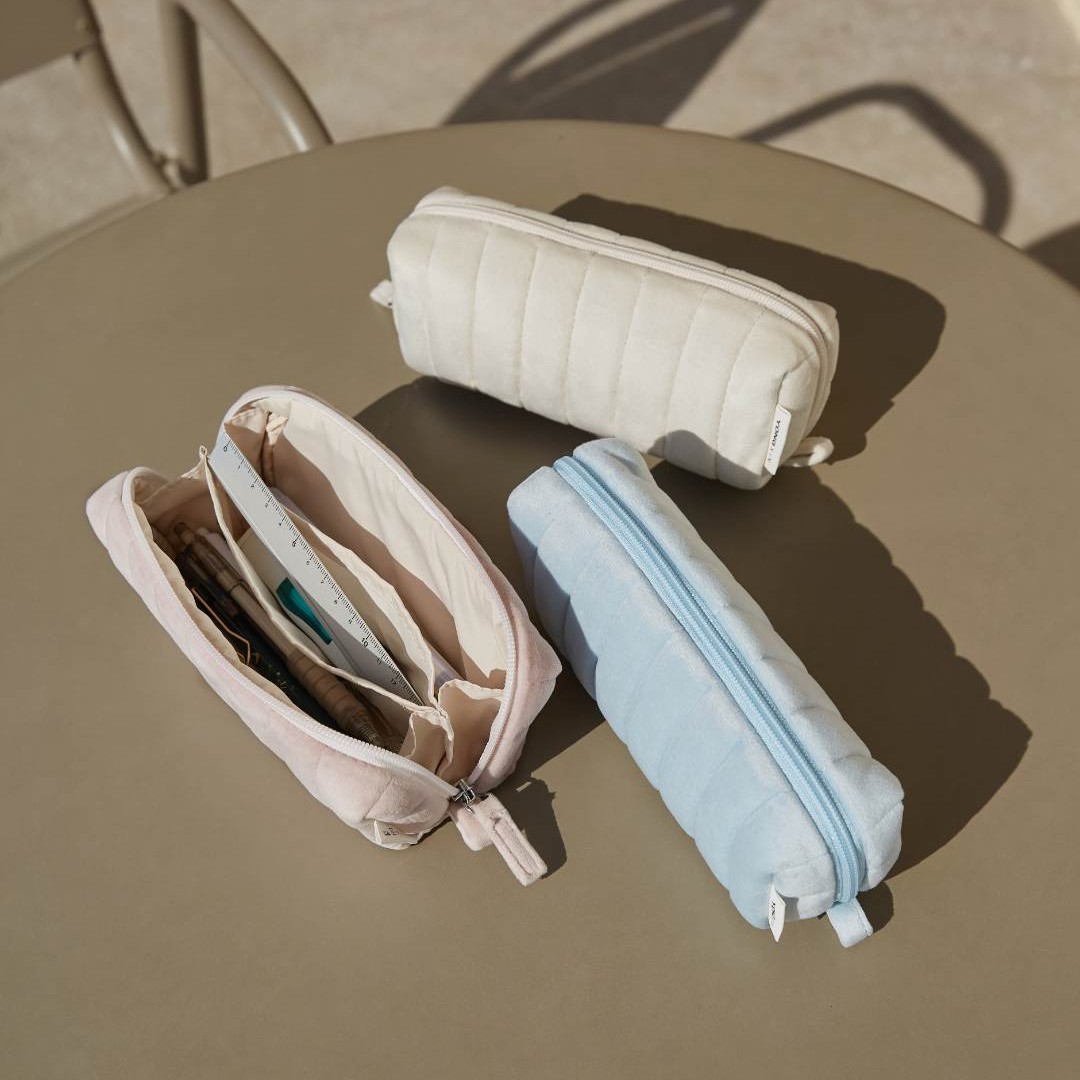 用心造物原创云朵面包小众柔软抗摔夹层收纳大容量笔袋日系文具袋