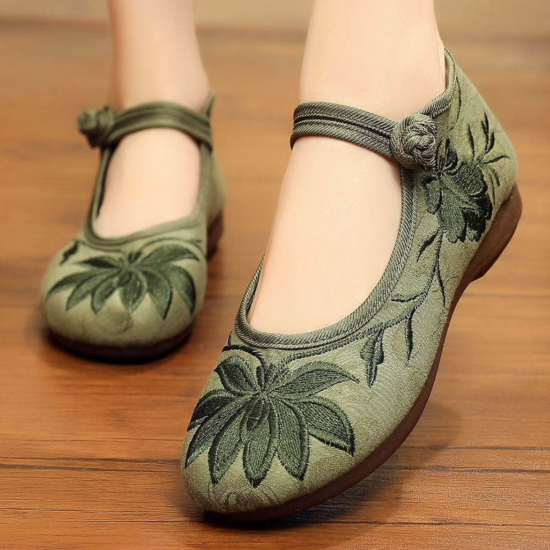 老奶奶鞋子单鞋妈妈老北京夏季绣花布鞋女老年女鞋2023新款大码鞋