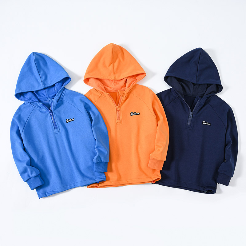 男女童儿童卫衣慵懒风宽松套头上衣宝宝韩版运动服薄款连帽外套