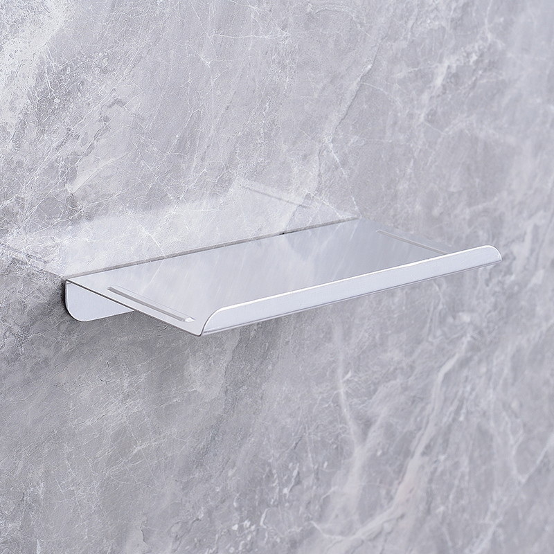 免打孔太空铝纸巾架公共卫生间手机架浴室置物架厕所抽纸收纳架