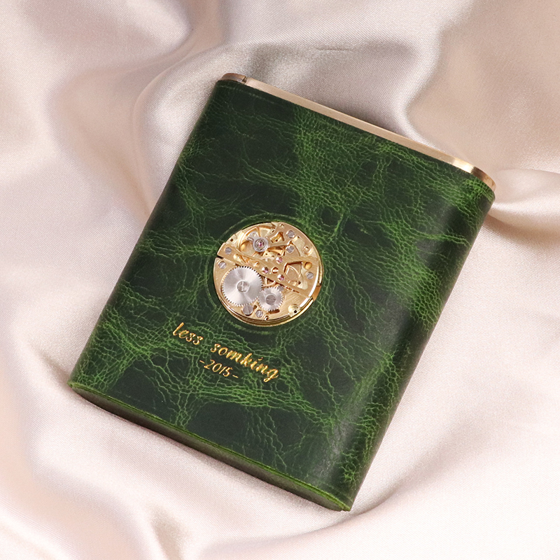 汐仕索复古烟盒创意个性便携男女士送礼物纯铜高档防压礼品时尚