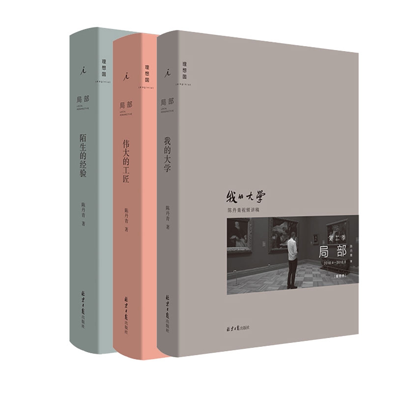 陈丹青局部 全3册 陌生的经验+伟大的工匠+我的大学 艺术绘画思想