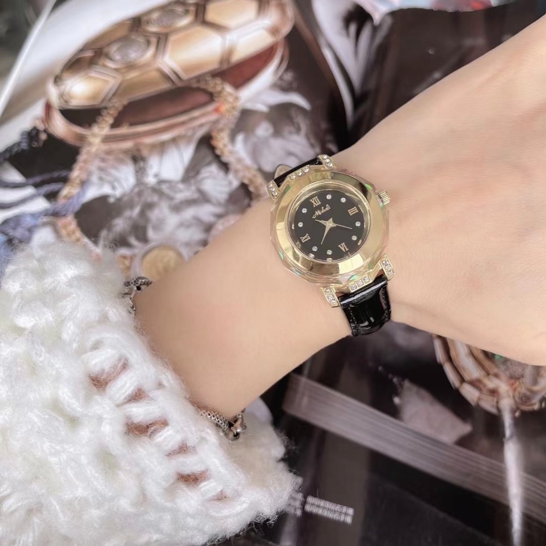 Mishali/米莉莎水晶腕表时尚女表手表女表高端腕轻奢气质镶钻精致