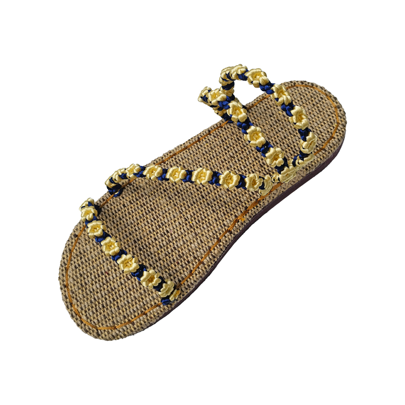 【4送1】桃花两穿鞋手工凉鞋拖鞋材料包孺子牛鞋底5号钩鞋线套餐