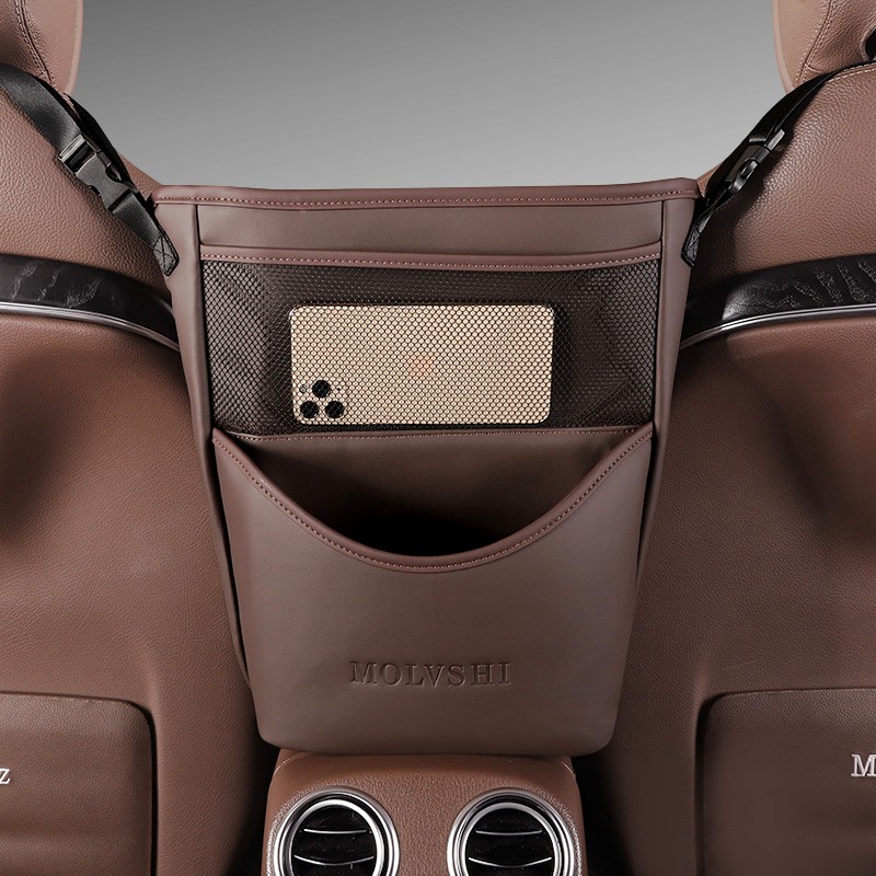 G古★汽车座椅收纳袋储物袋车内中间网兜放包包置物袋车后靠背挂袋