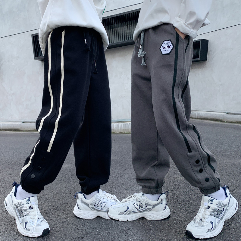 男童运动裤子中大童休闲秋季时尚卫裤男孩长裤韩版宽松春秋休闲裤