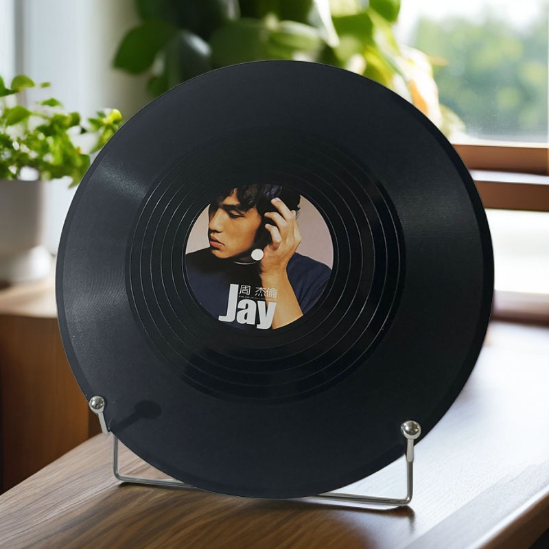 周杰伦黑胶唱片摆件家居室内酒柜餐厅背景墙装饰品cd创意生日礼物