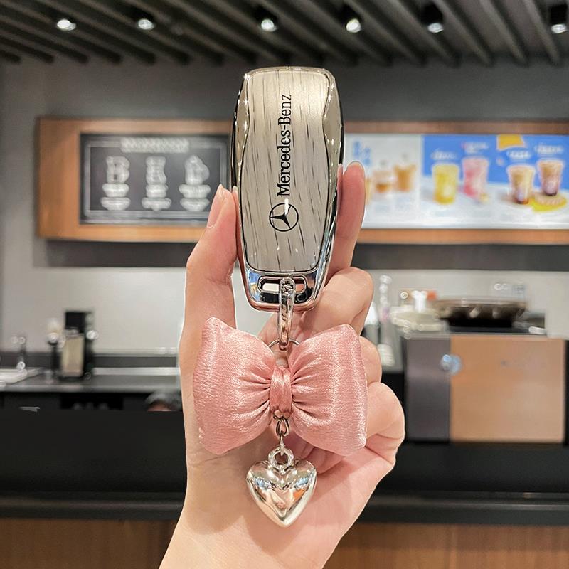 适用24款奔驰e300l钥匙套gla200l车glb220女e级c级eqe壳gle450扣