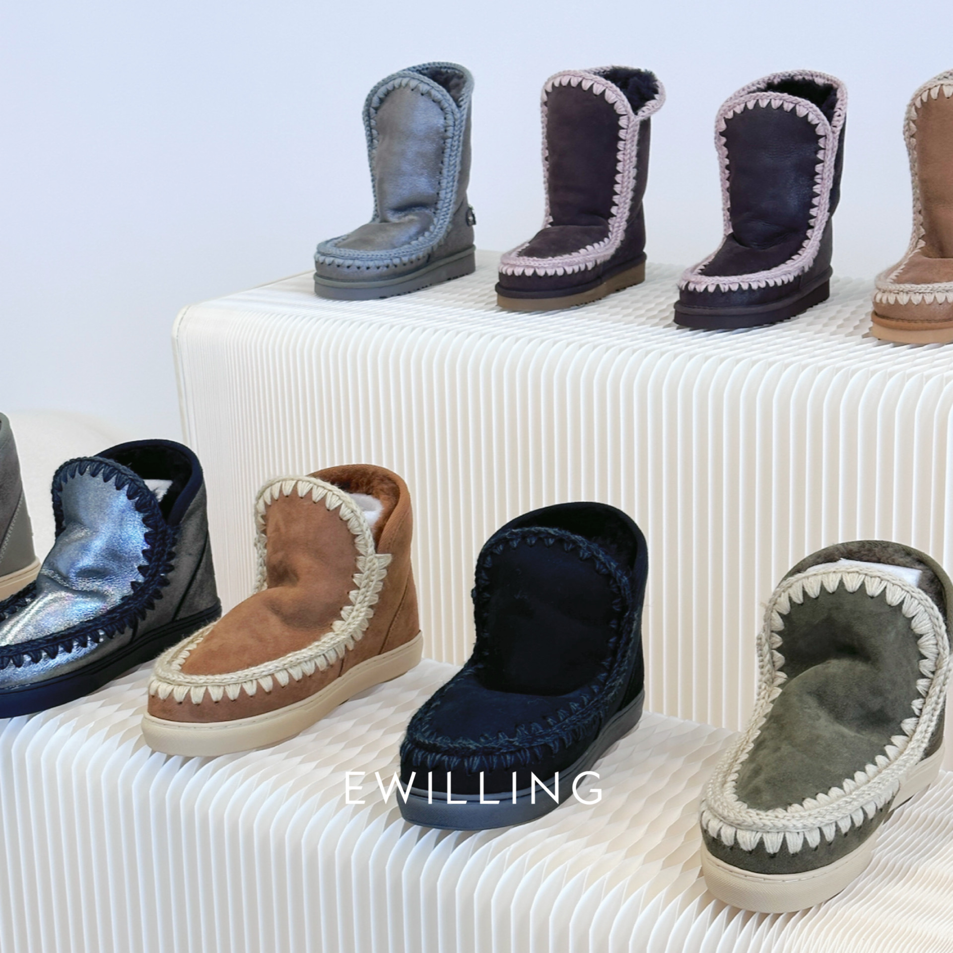 MOU 新款百搭保暖雪地靴