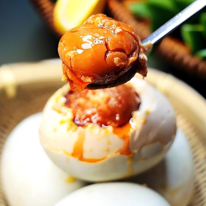 北海特产海鸭蛋红泥腌制翻流油咸蛋烤海鸭蛋10枚20枚