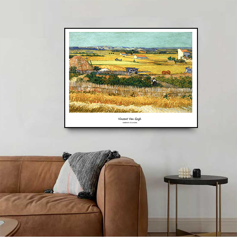 梵高装饰画向日葵丰收壁画世界名画凡高星空客厅壁挂墙上装饰品