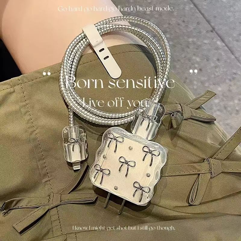 数据线保护套20W适用苹果15promax手机iPhone14快充13壳充电器12