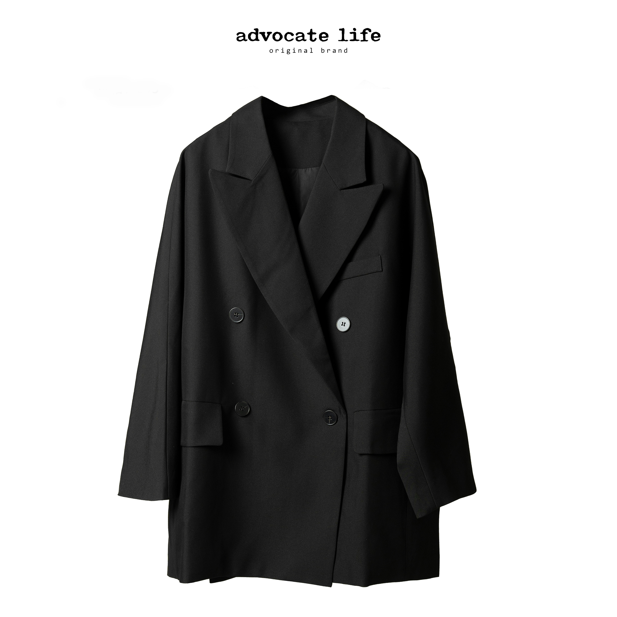 Advocatelife韩版西装外套女中长款时尚百搭老钱风女装JQ371310