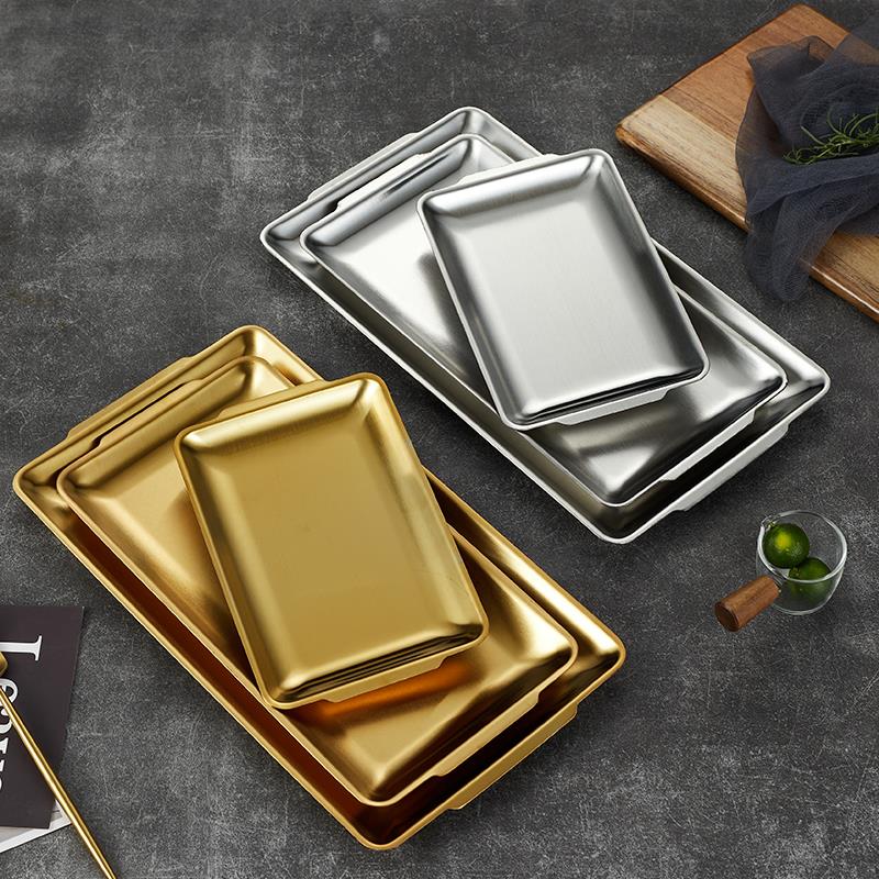 304不锈钢备餐盘分格餐厅自选饭店上班族分隔长盘食堂商用