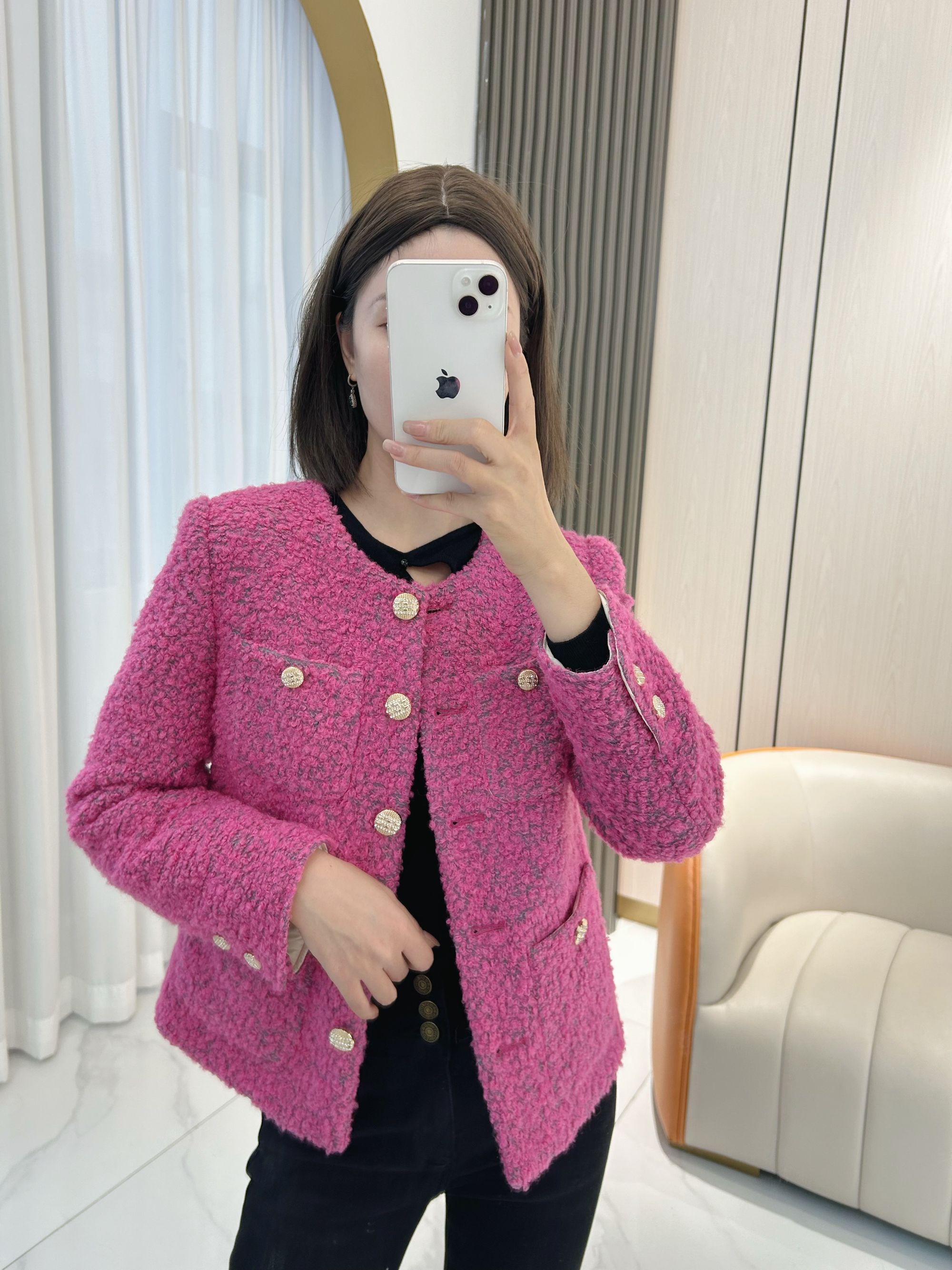 【羽绒服/90%白鹅绒】MSSY美舒尚衣、小香风气质冬季百搭加厚90016