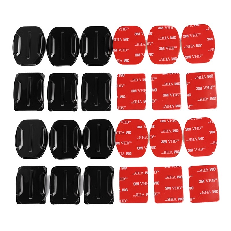 拍乐途gopro固定3m胶头盔支架平弧底座头盔强力粘贴运动相机配件