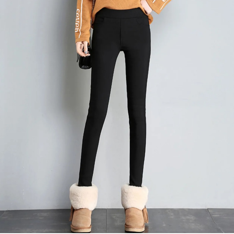 黑色高腰大码打底裤女外穿九分弹力显瘦小脚裤魔术小个子八分黑裤