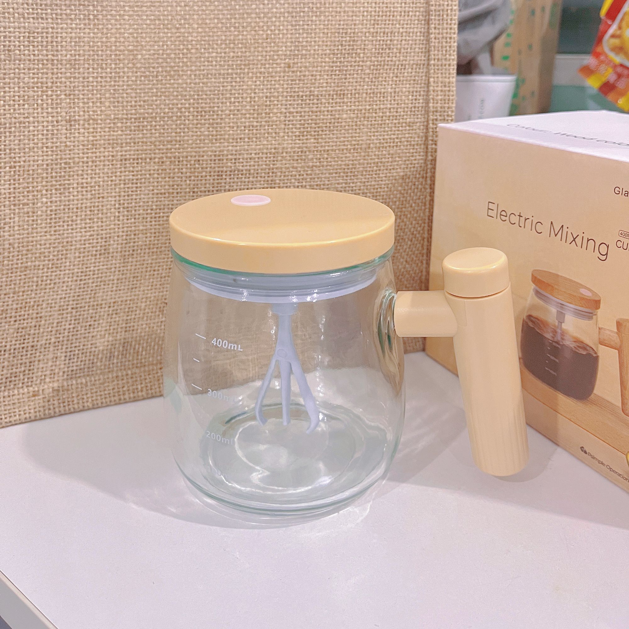 新款日式全自动搅拌杯玻璃研磨马克杯速溶咖啡杯辅食小家电喝水杯