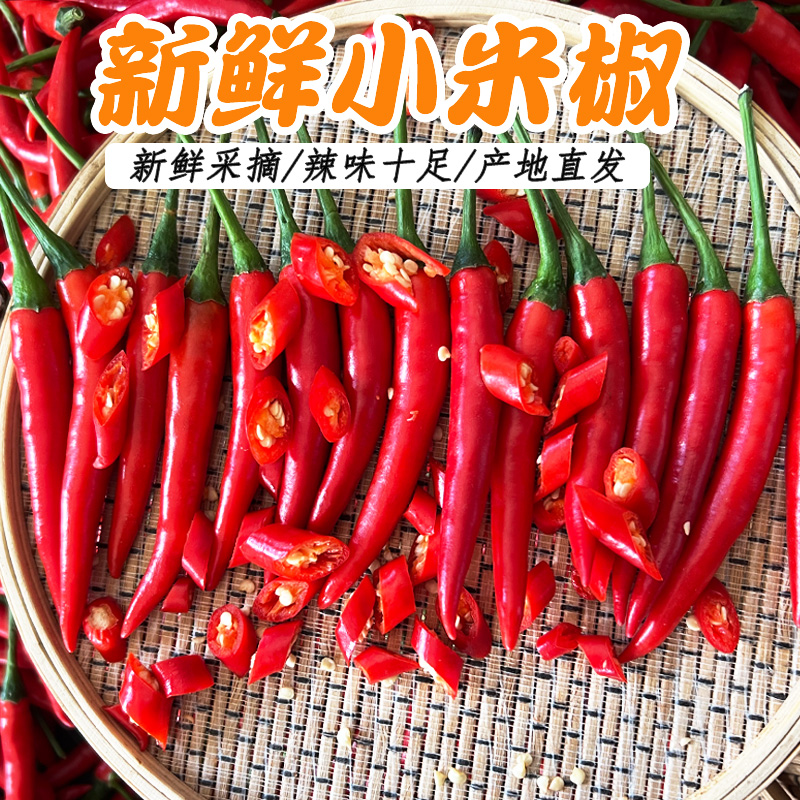 云南小米辣椒新鲜小米辣特辣朝天椒1/3/5/9斤泡椒剁椒朝天椒