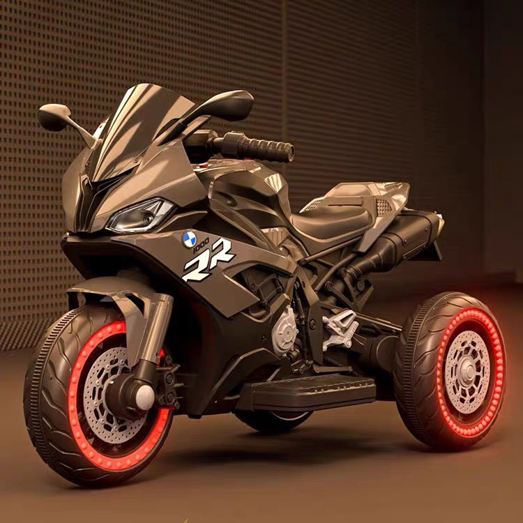 儿童电动摩托车三轮车男女孩1-5岁充电遥控电瓶小孩玩具车多功能